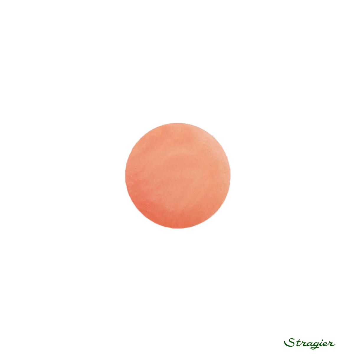 Ivory-Nut Buttons - à queue - Pêche - 11 mm