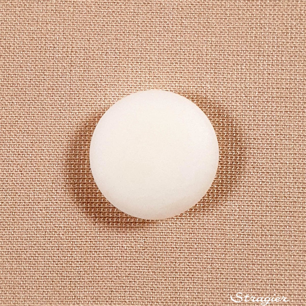 Ivory-Nut Buttons - à queue - Porcelaine - 15 mm