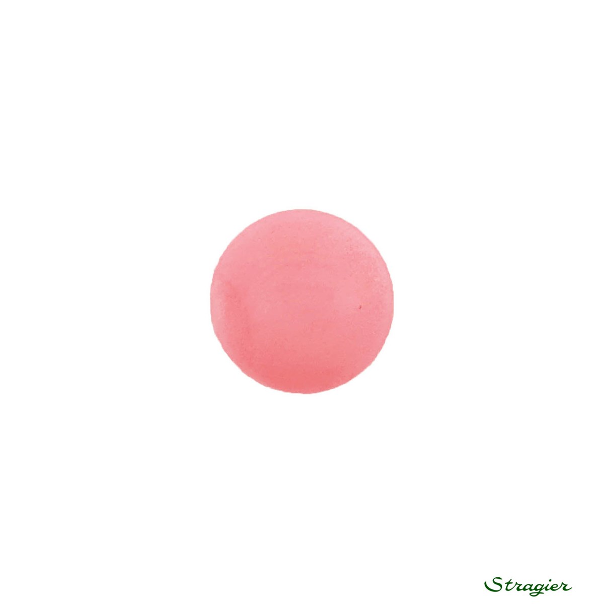 Ivory-Nut Buttons - à queue - Rose Cyclamen - 11 mm