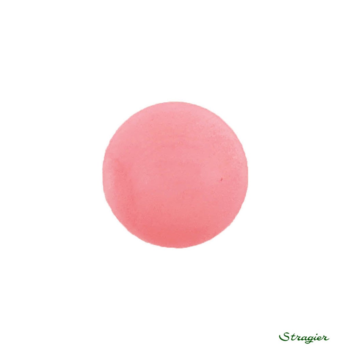 Ivory-Nut Buttons - à queue - Rose Cyclamen - 15 mm