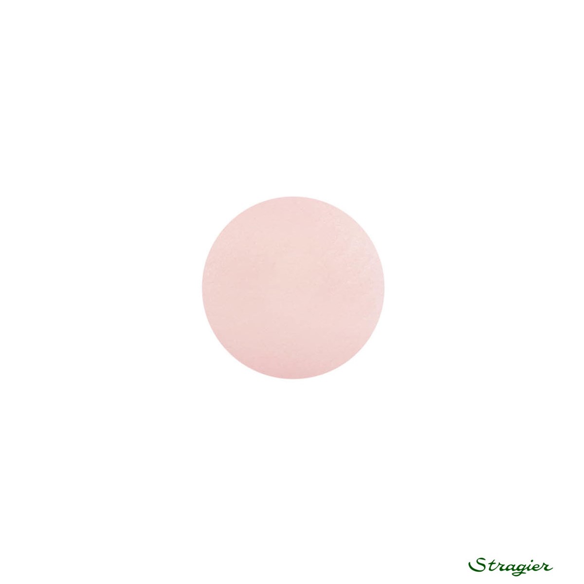 Boutons Corozo - à queue - Rose Perle - 11 mm