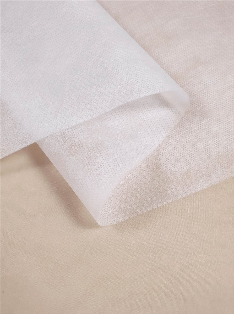 Non-tissé spunbonded PP 37g/m² - uni - Blanc - 30 cm