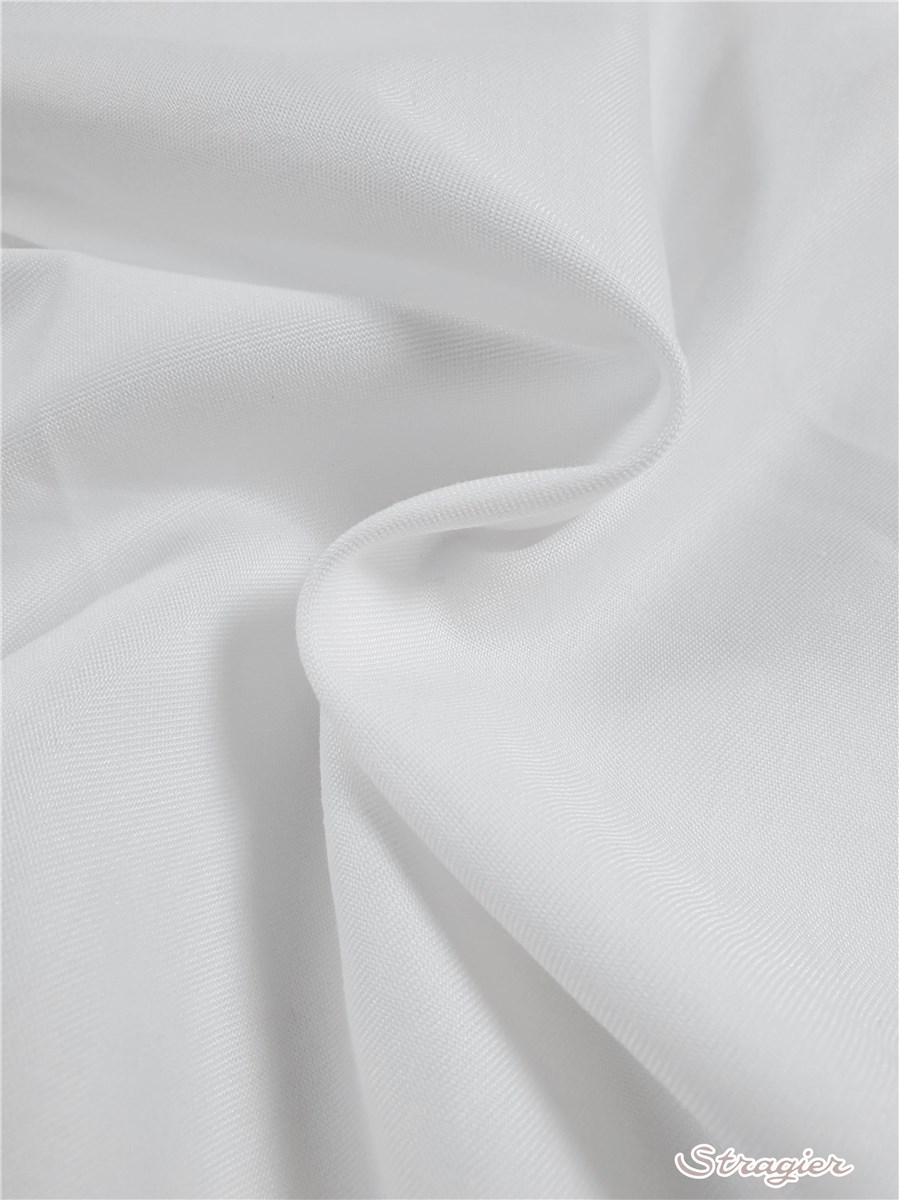 Twill - Cotton-Polyester - 140g/sqm - uni - Blanc