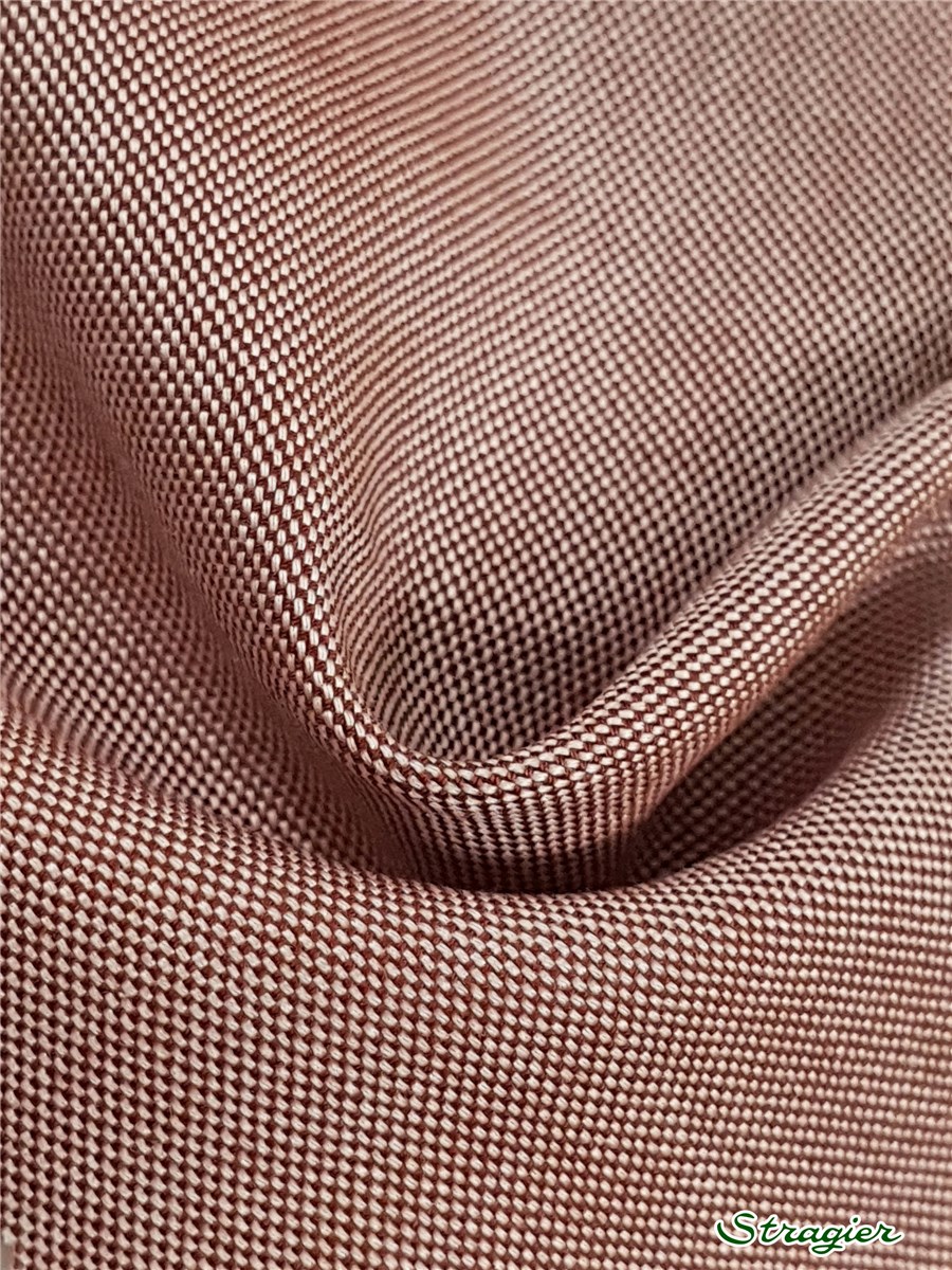 Coton "Pin-Point" - uni - Cognac
