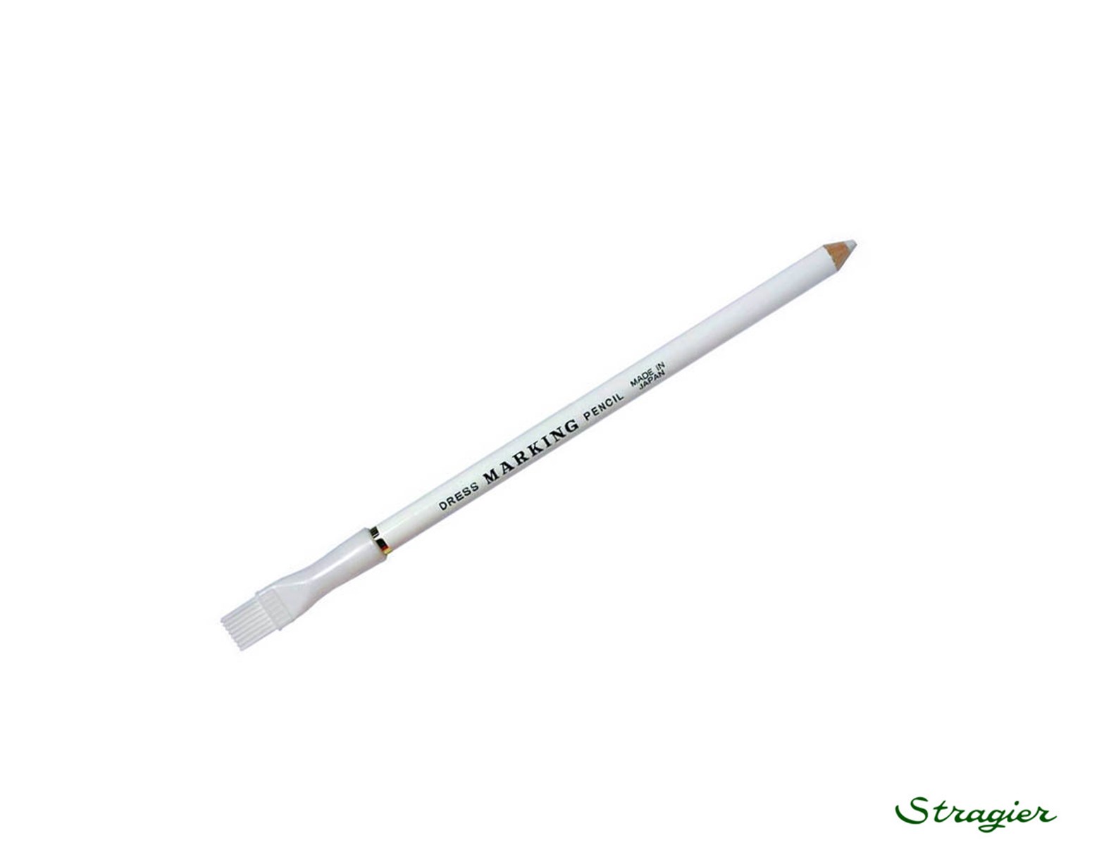 Crayon avec brosse - - Blanc