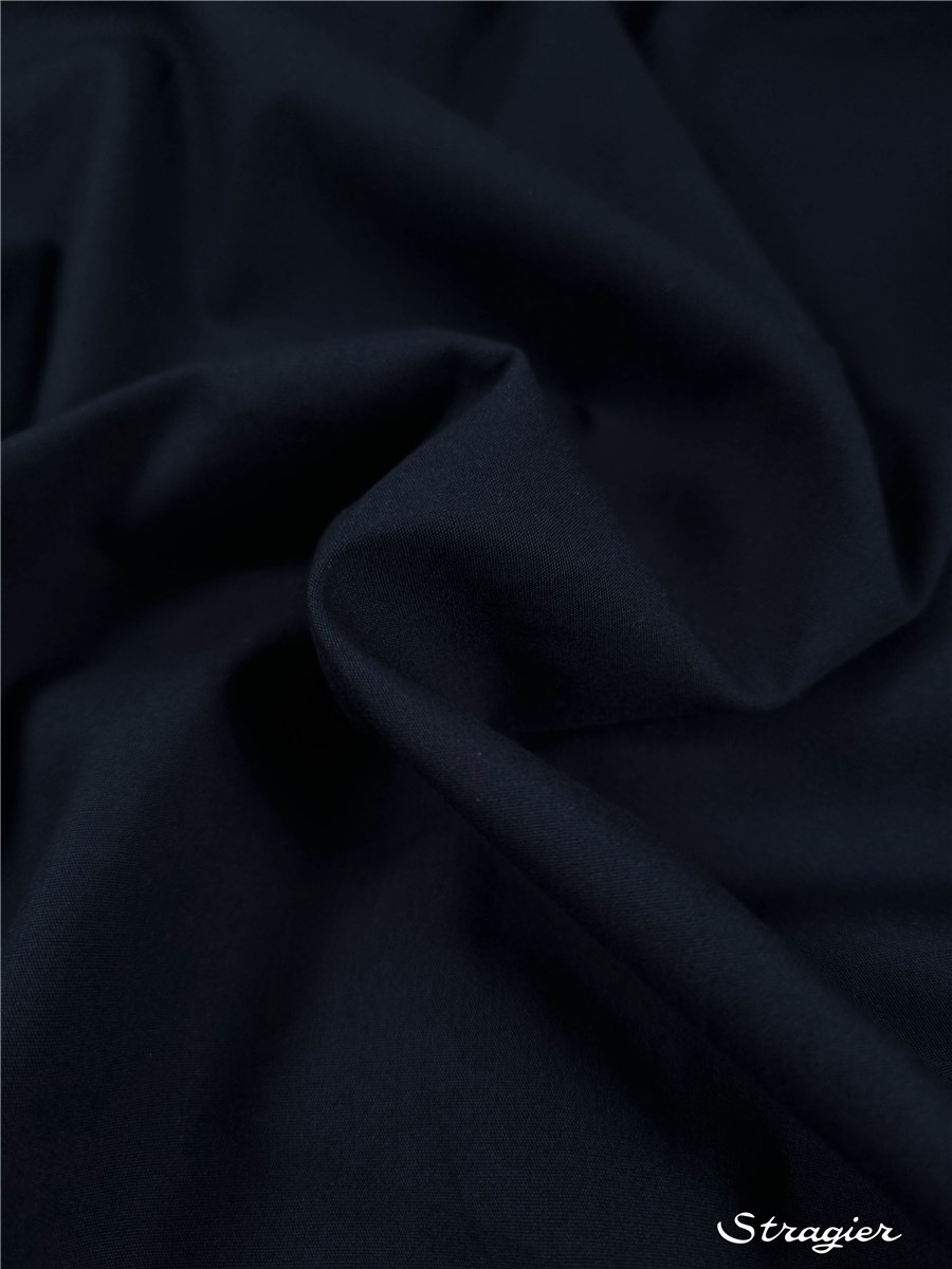 Popeline 59 fils/cm - Uni - Marine foncé 