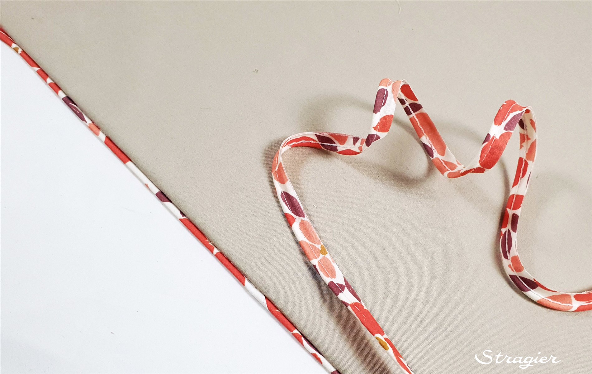 Piping Ribbon - UNE - Florie - Corail-Rose