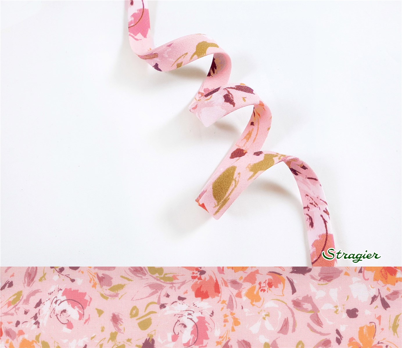Bias Binding - UNE - Zéphyr - Corail-Rose - 10 mm