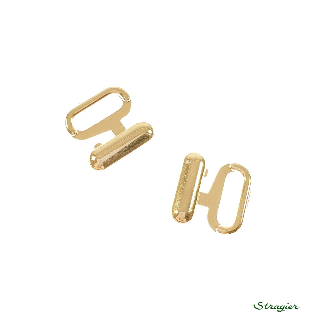 Fermetures Bikini - - Zamak - Or clair - 10 mm