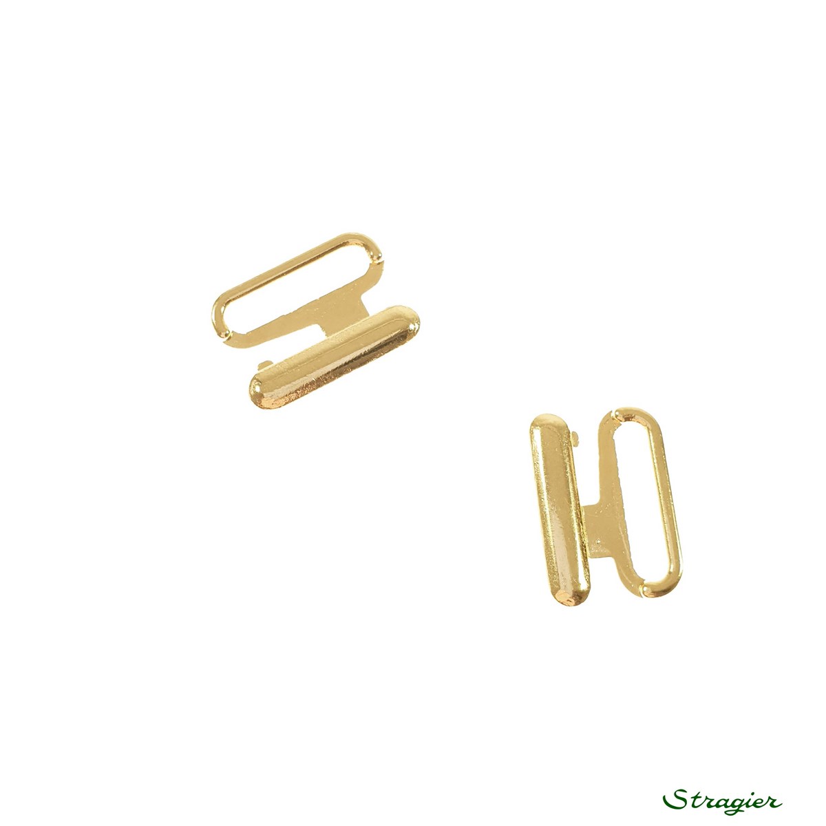 Fermetures Bikini - - Zamak - Or clair - 15 mm