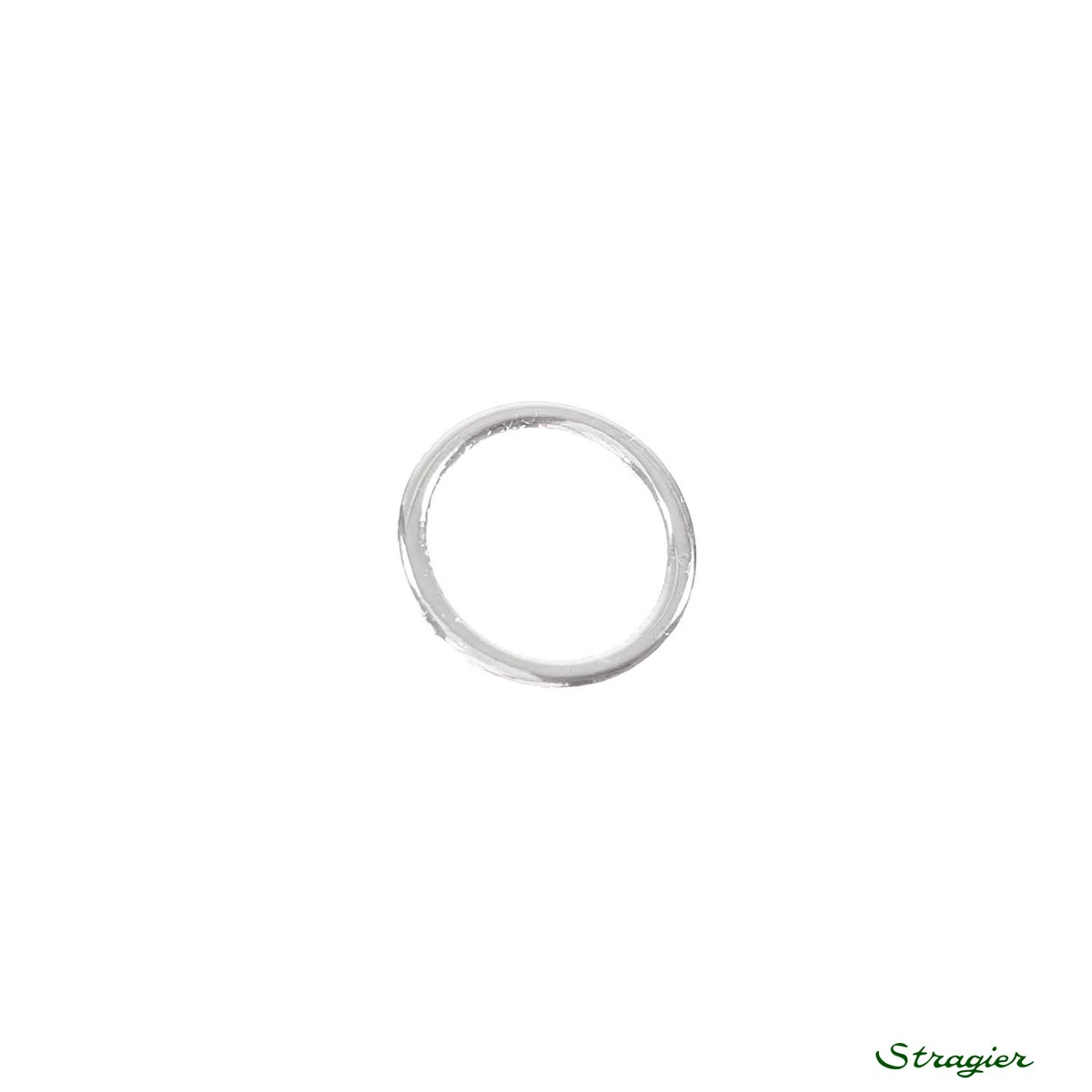 Anneau - - Zamak - Argent clair - 10 mm