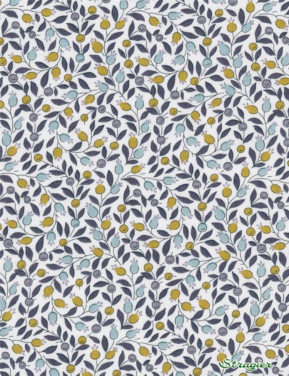 Liberty Tana Lawn - Floriana - Vert-de-Gris