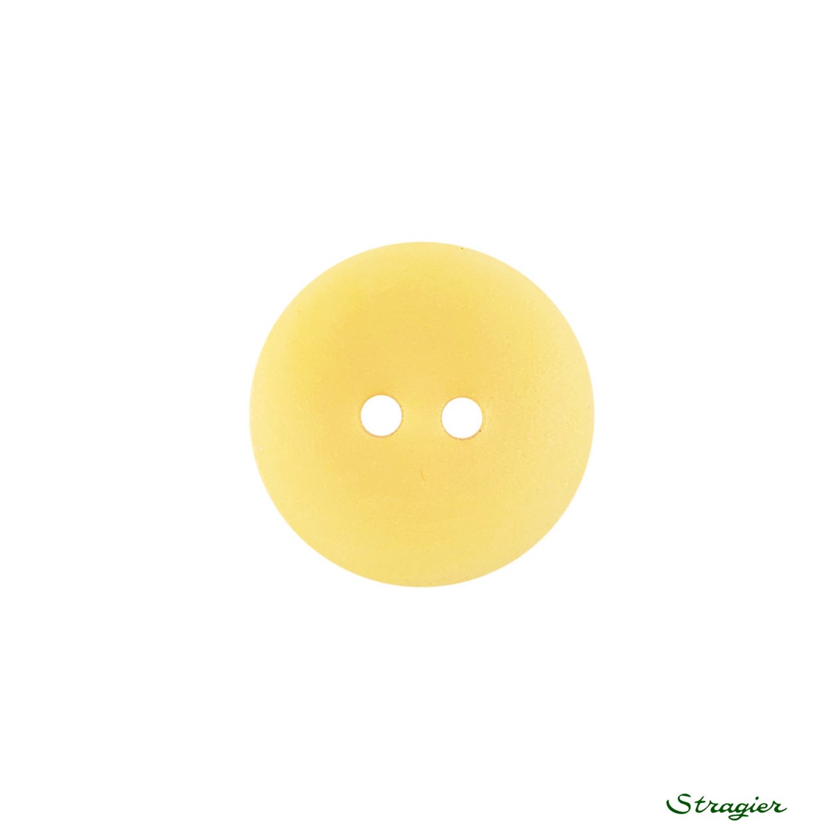 Boutons Corozo - 2 trous - Jaune Soleil - 15 mm