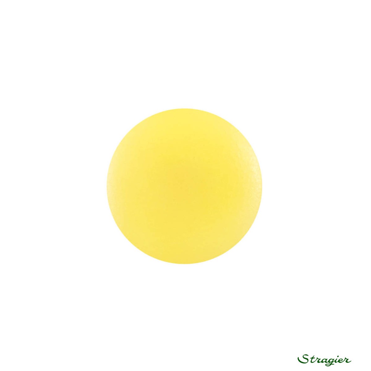Ivory-Nut Buttons - à queue - Jaune Soleil - 15 mm