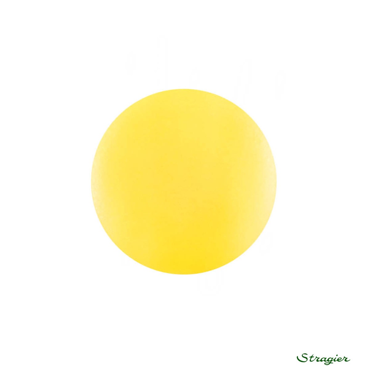 Ivory-Nut Buttons - à queue - Jaune Soleil - 18 mm