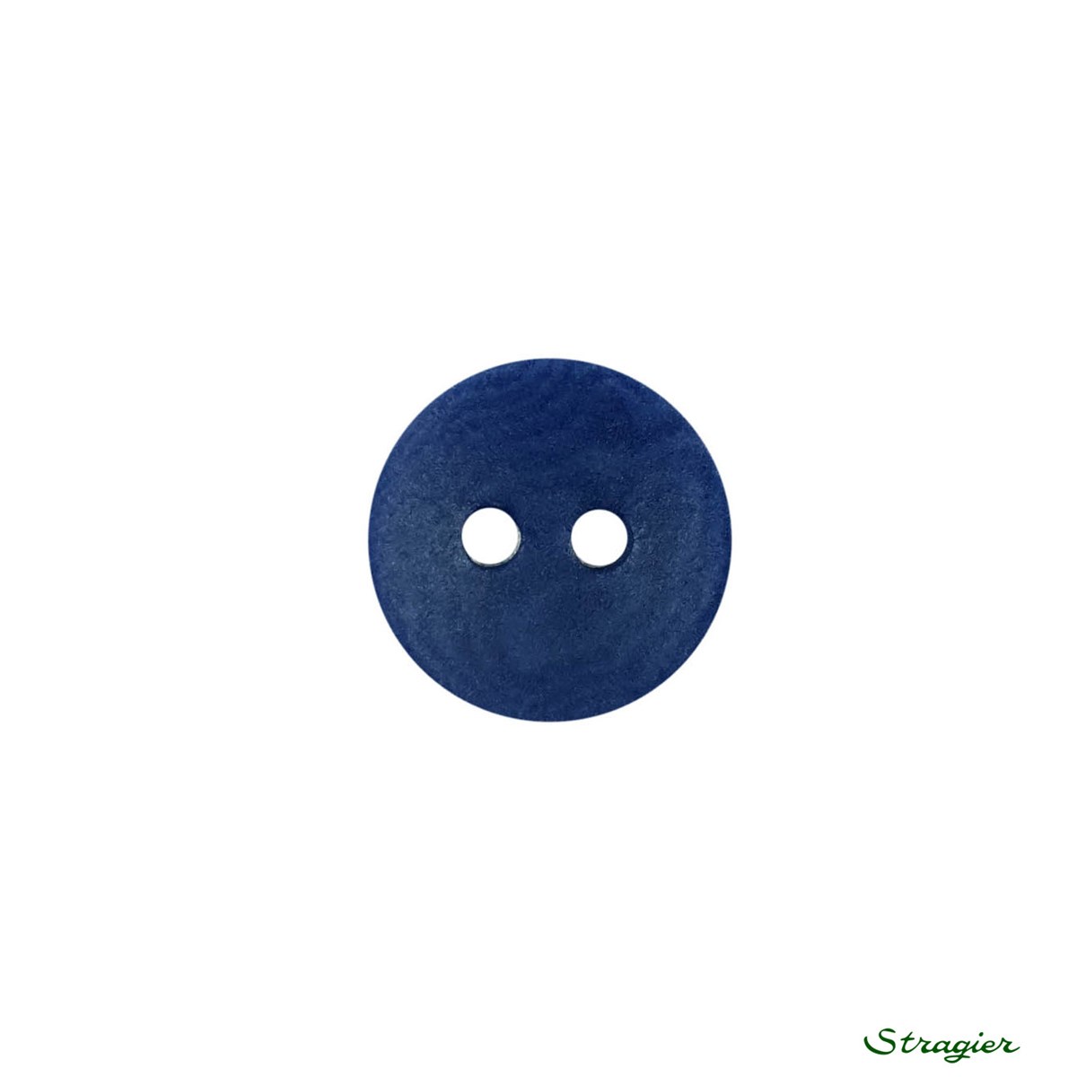 Ivory-Nut Buttons - 2 trous - Marine clair - 12 mm
