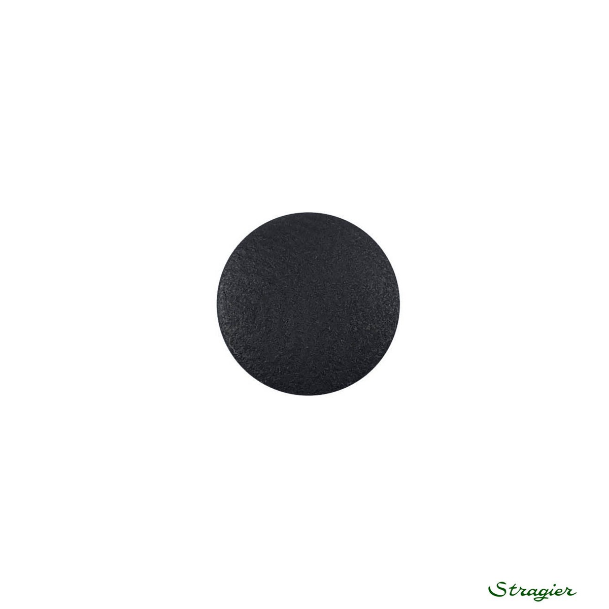 Ivory-Nut Buttons - à queue - Noir - 11 mm