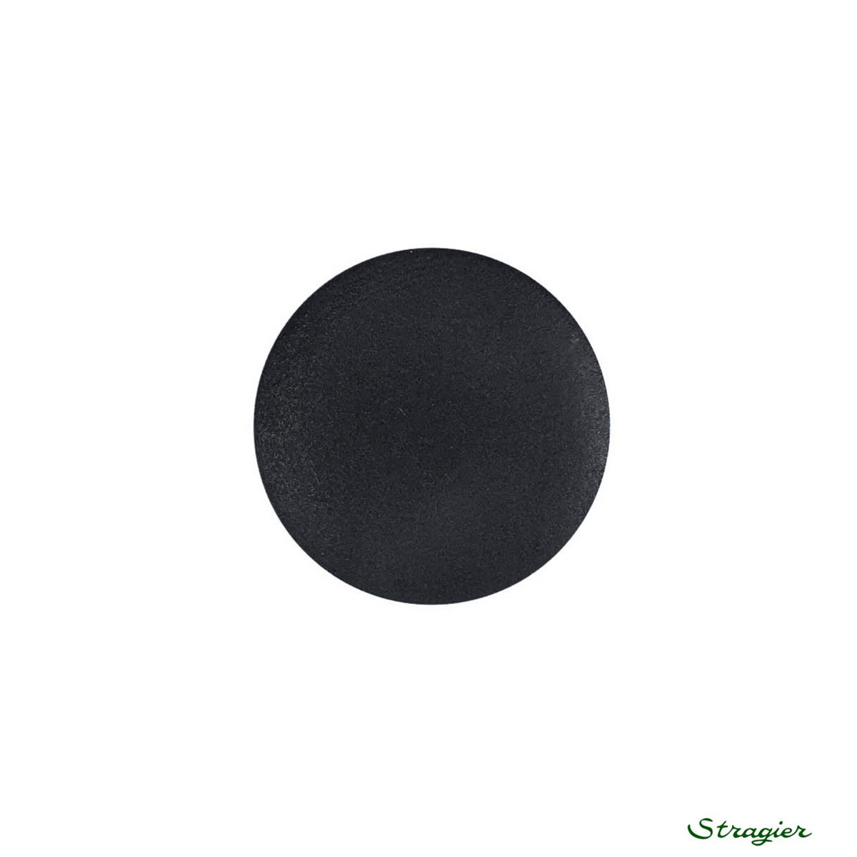 Ivory-Nut Buttons - à queue - Noir - 15 mm