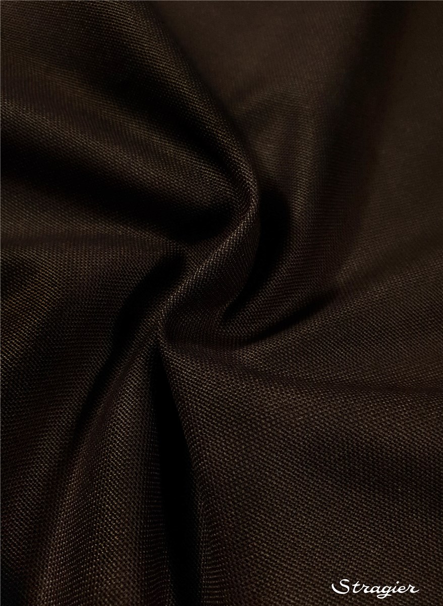 Toile de Coton épaisse - uni - Dark Brown 