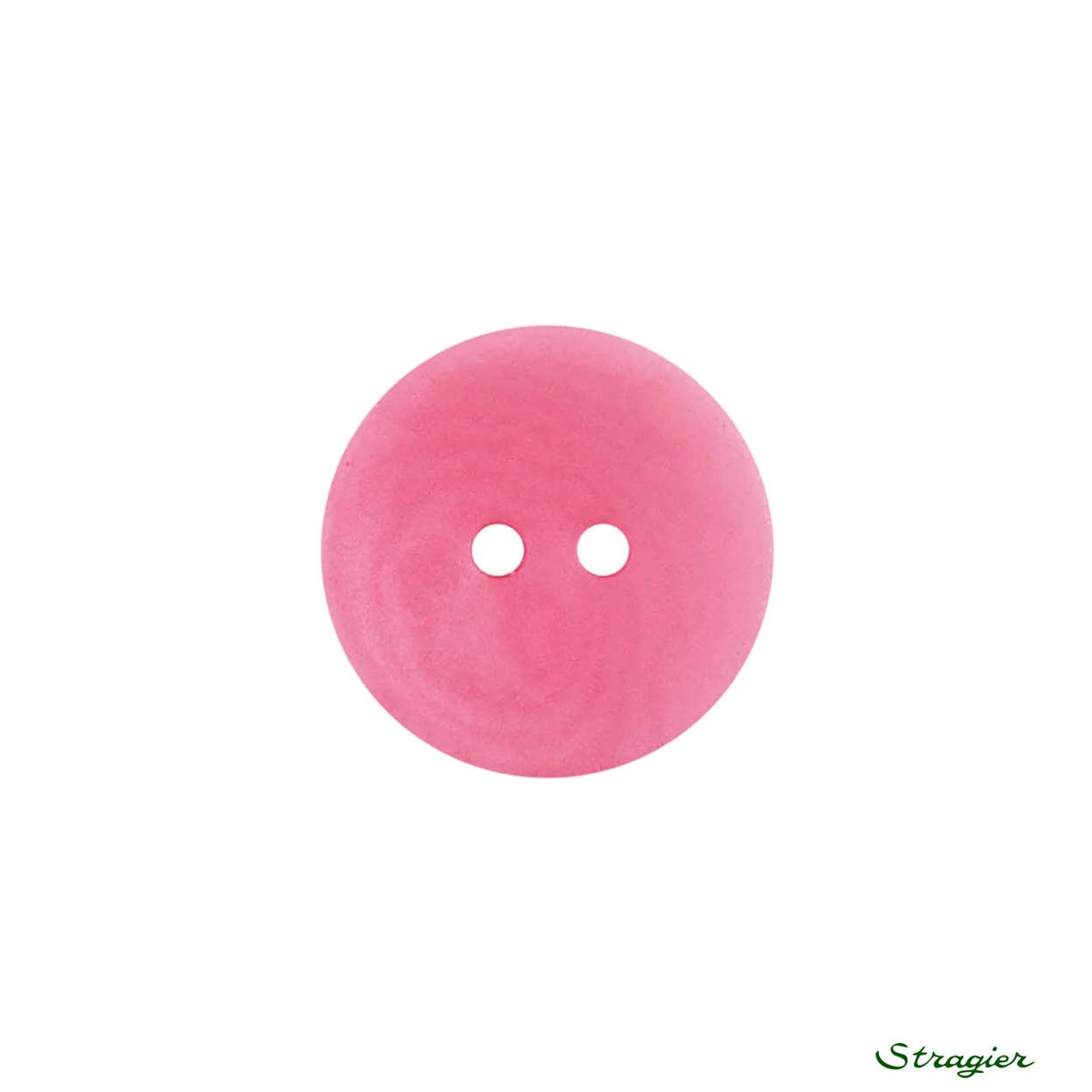 Boutons Corozo - 2 trous - Fuchsia - 15 mm
