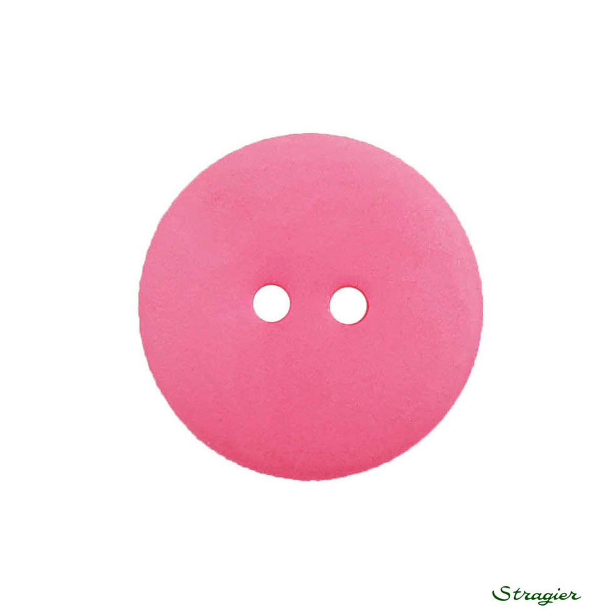 Boutons Corozo - 2 trous - Fuchsia - 20 mm