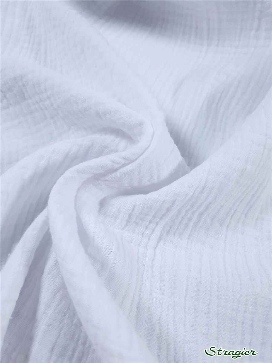 Double Gauze - Organic Cotton - Uni - Blanc
