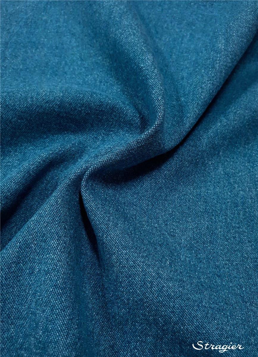 Jeans Stretch lourd - Uni - Bleu Toscane