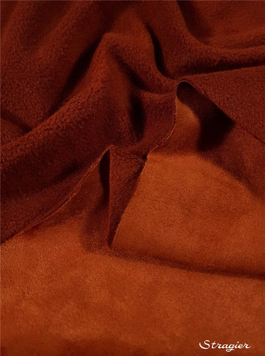 Mini Teddy Suédine - Uni - Cayenne