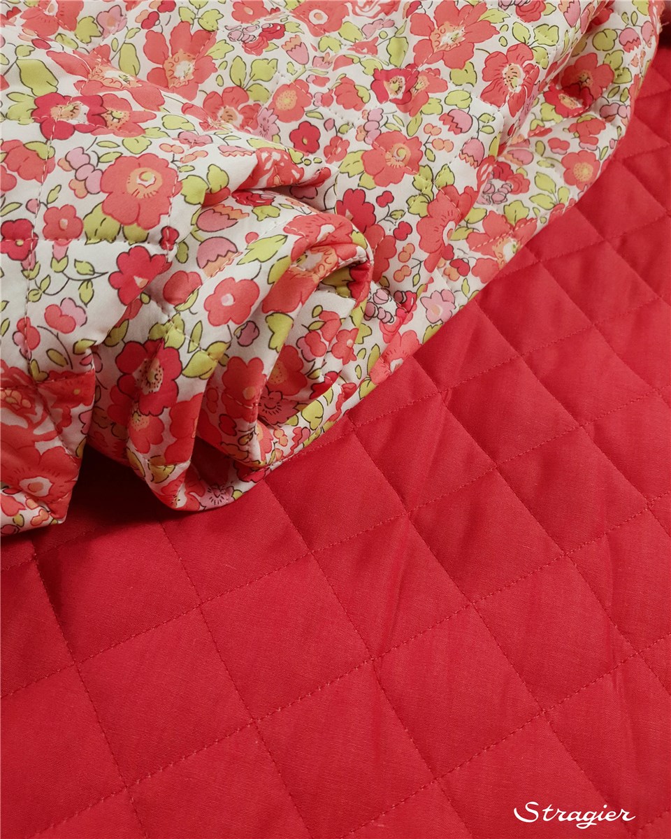 Liberty Quilted Fabric - 2019 Betsy - Fraise Tagada