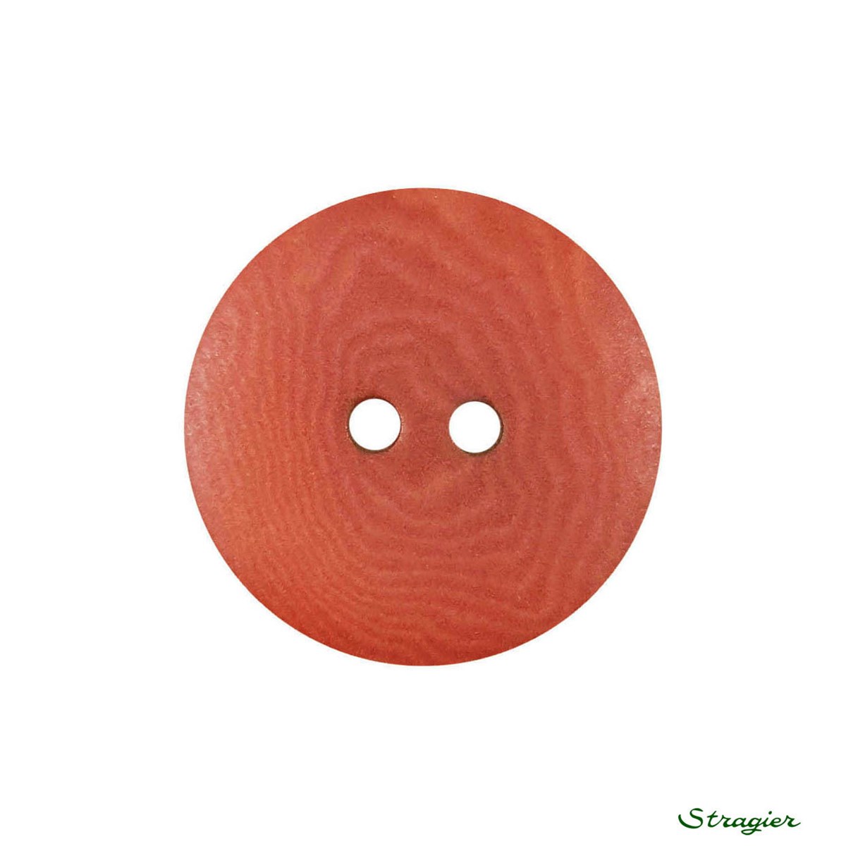 Ivory-Nut Buttons - 2 trous - Cayenne - 20 mm