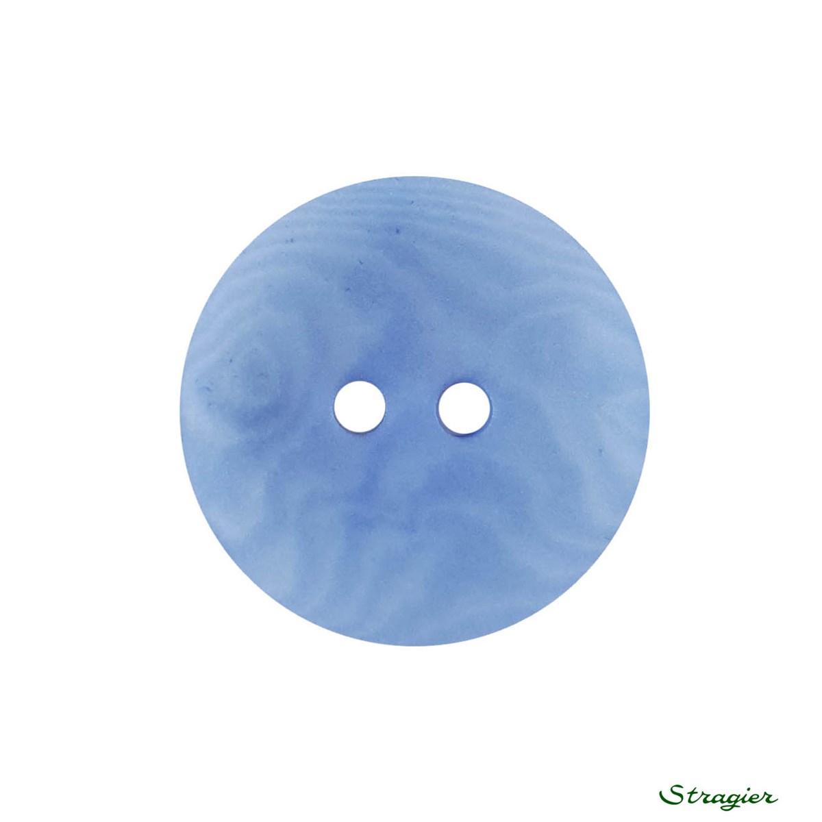 Ivory-Nut Buttons - 2 trous - Bleu Jeans clair - 20 mm