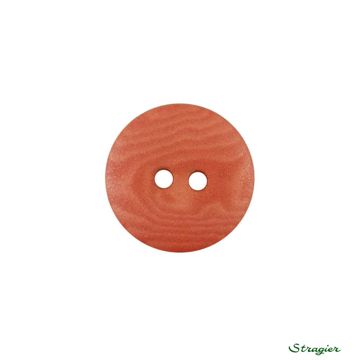 Ivory-Nut Buttons - 2 trous - Cayenne - 15 mm