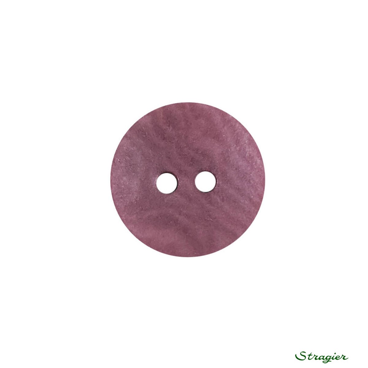 Ivory-Nut Buttons - 2 trous - Prunelle - 15 mm