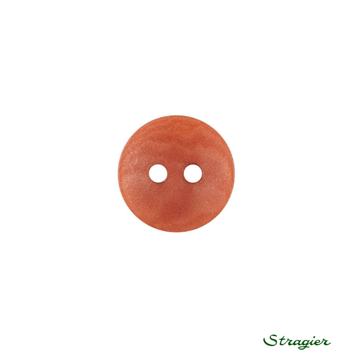 Ivory-Nut Buttons - 2 trous - Cayenne - 12 mm