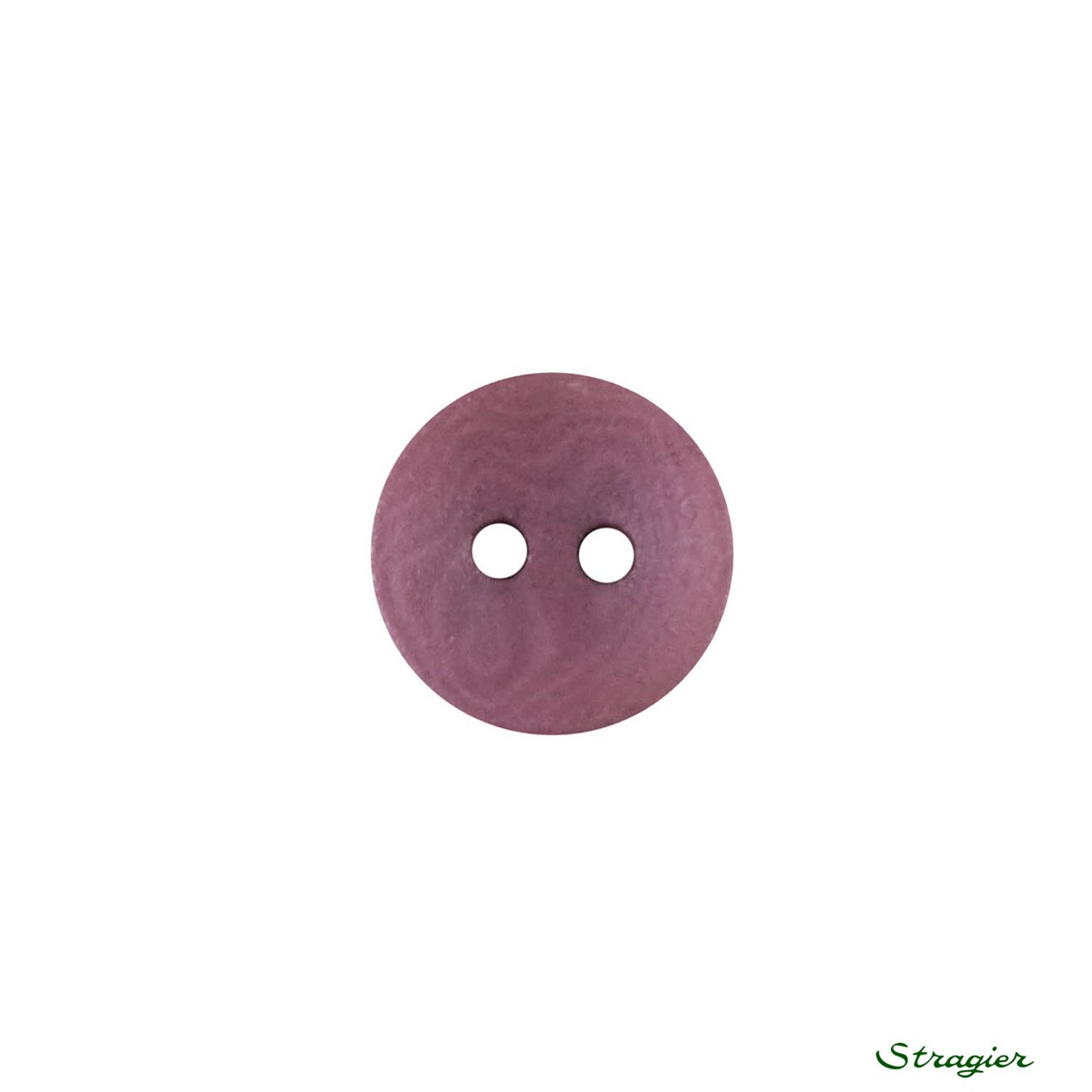 Ivory-Nut Buttons - 2 trous - Prunelle - 12 mm