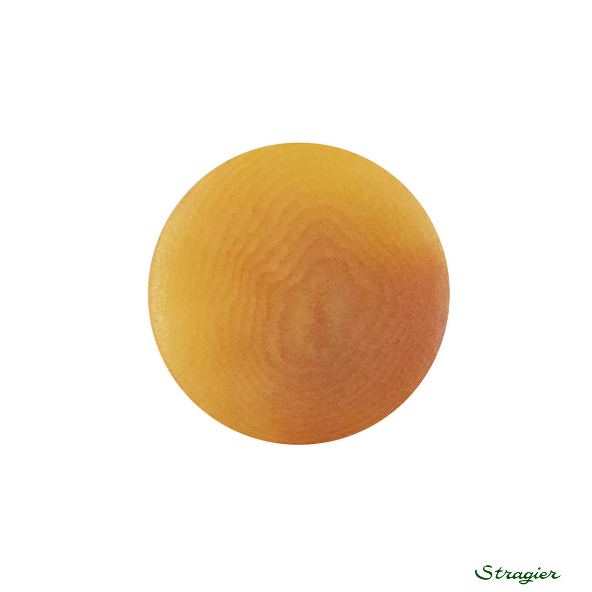 Ivory-Nut Buttons - à queue - Jaune Safran - 18 mm