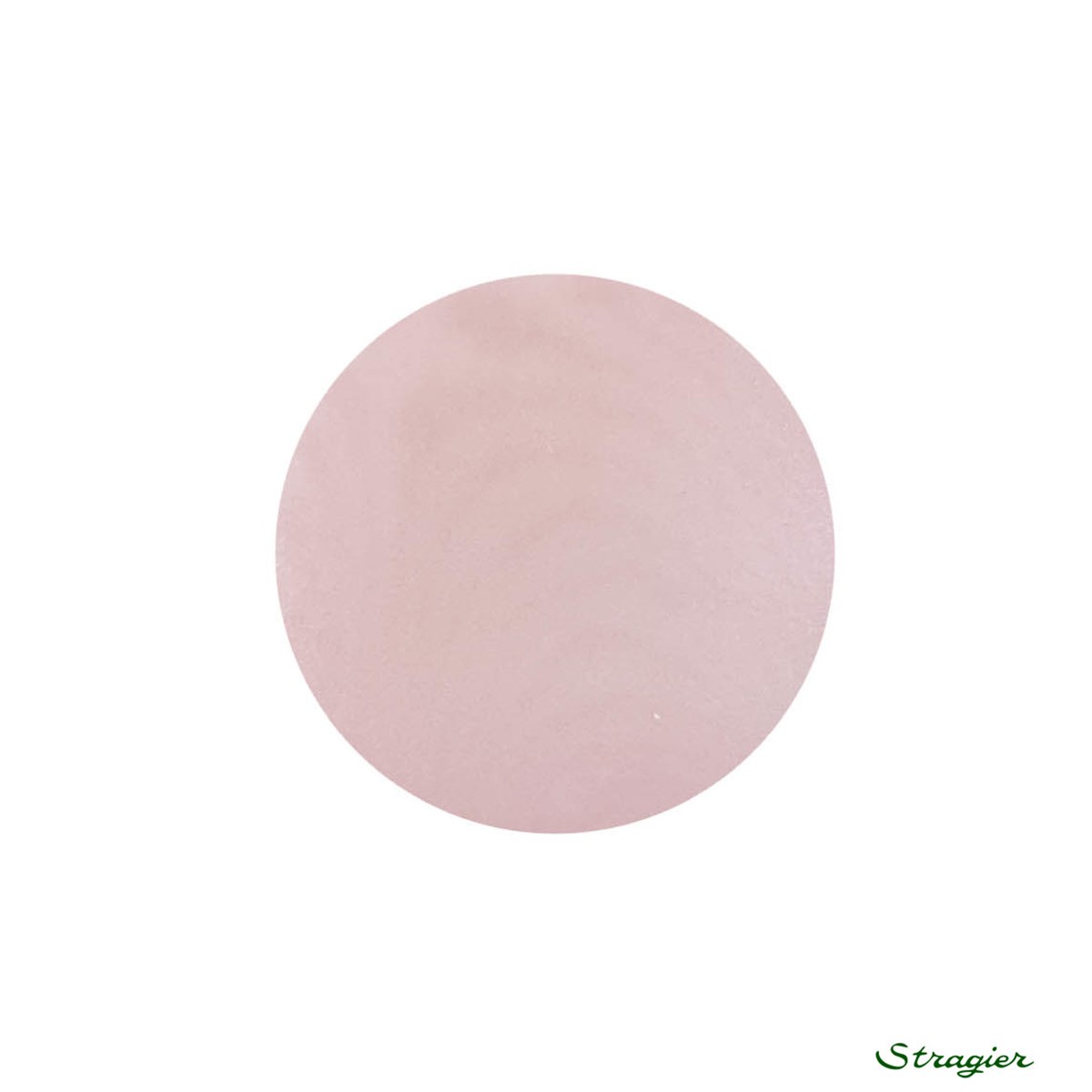 Ivory-Nut Buttons - à queue - Rose Zéphyr - 18 mm