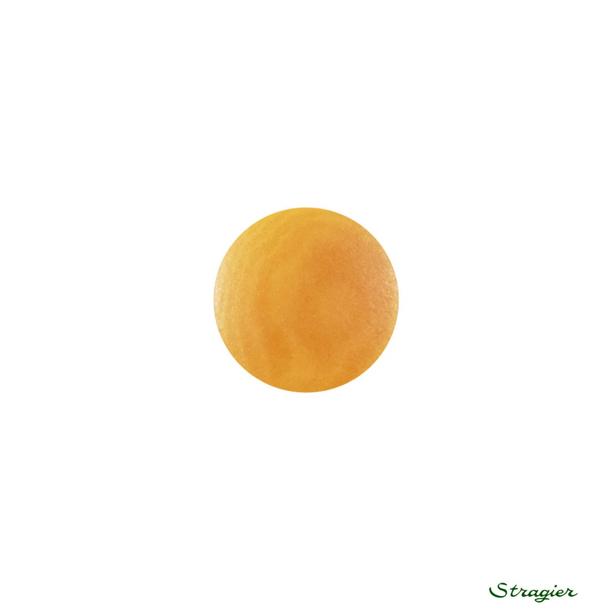 Boutons Corozo - à queue - Jaune Safran - 11 mm