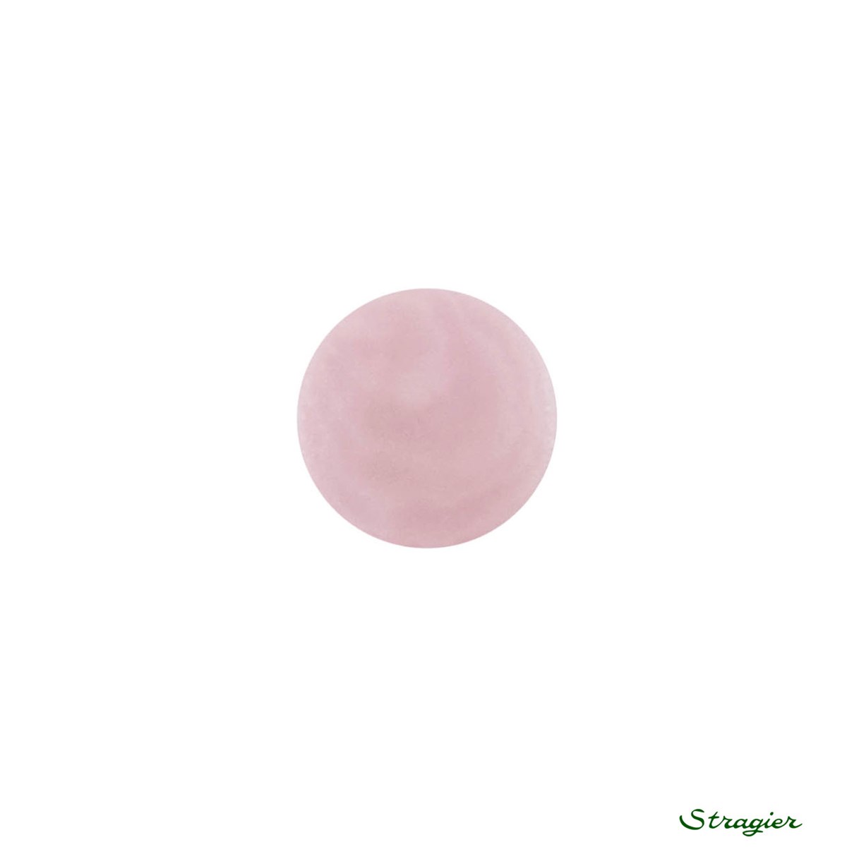 Ivory-Nut Buttons - à queue - Rose Zéphyr - 11 mm