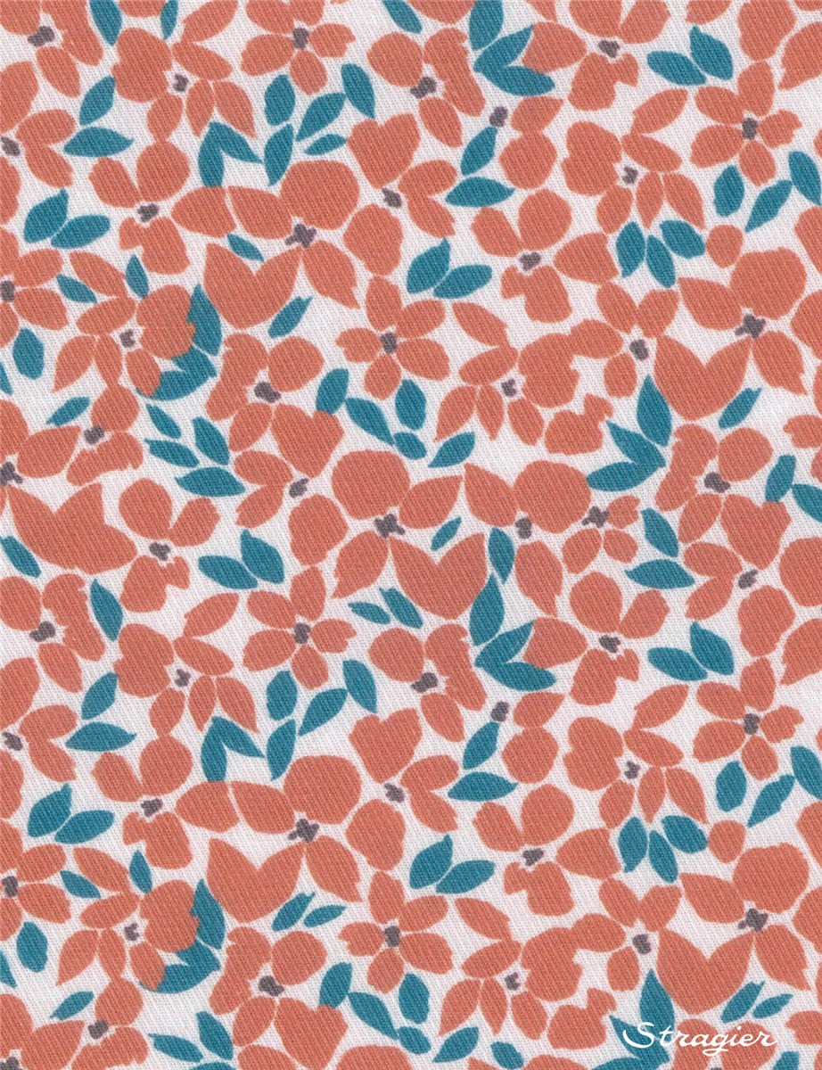 UNE - Cotton "Caress" - Mini-Florie - Cayenne