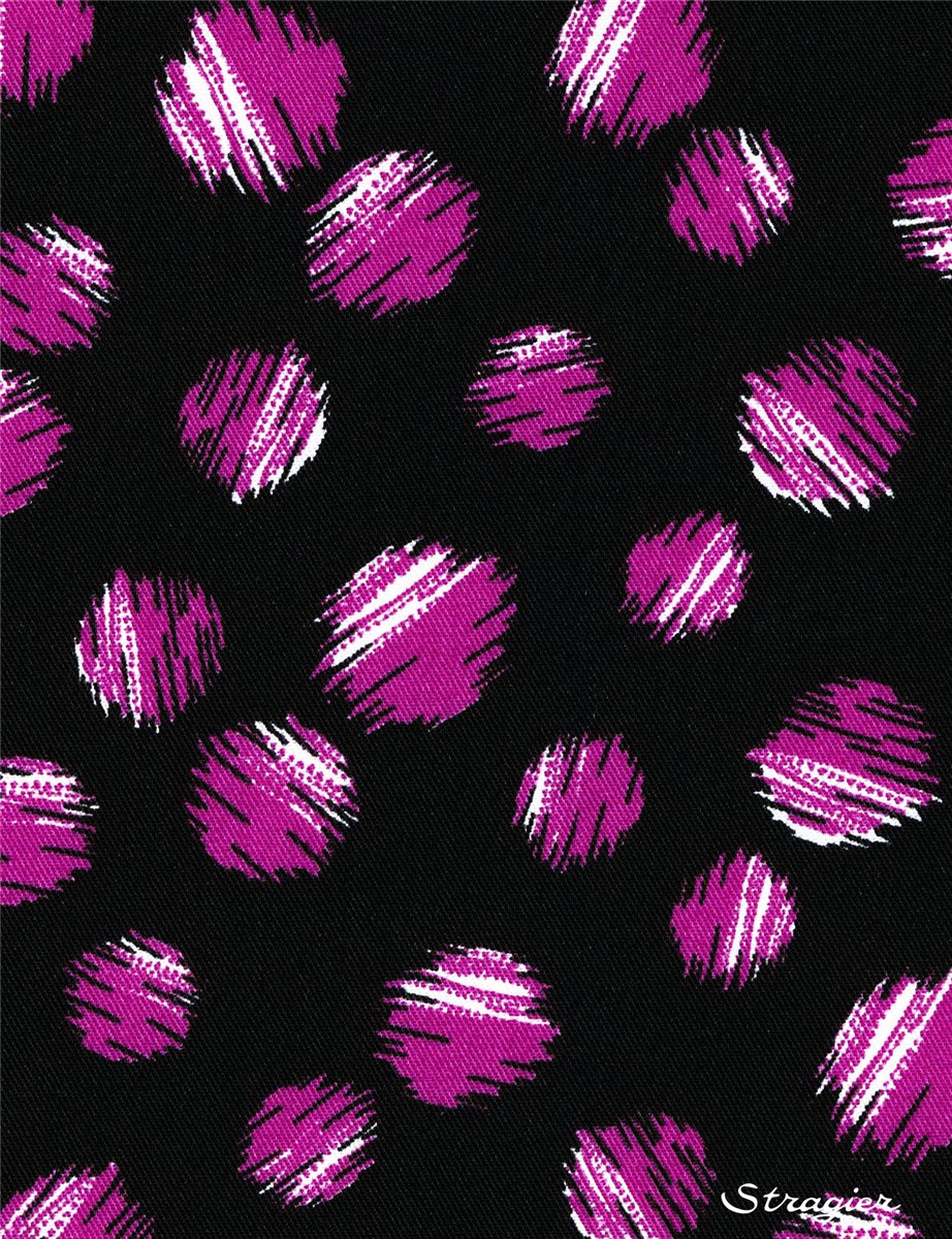 Twill - smooth - Viscose - Graphelle - Fuchsia-Black