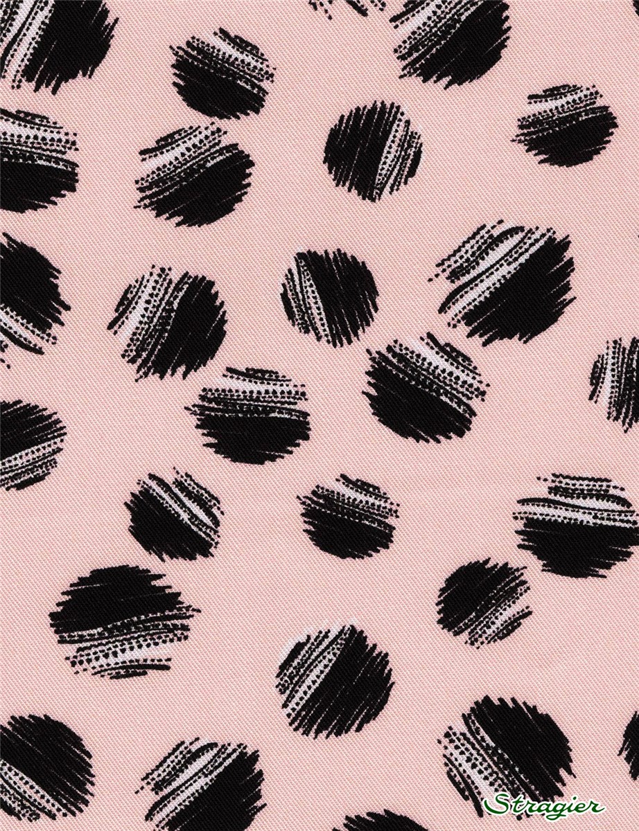 Twill - smooth - Viscose - Graphelle - Nude-Black