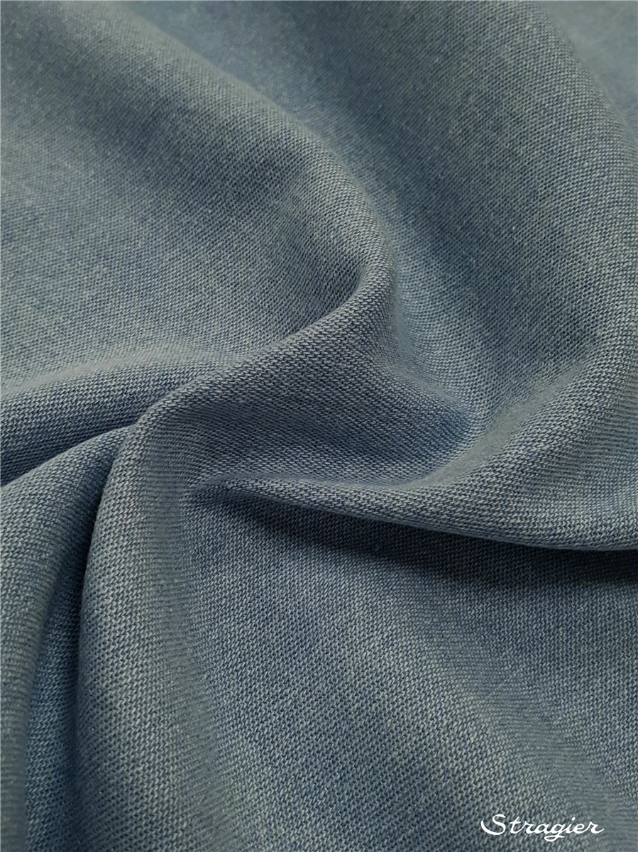 Denim Fabric - stretch -8 OZ-265 gr/sqm - Plain - Bleu clair