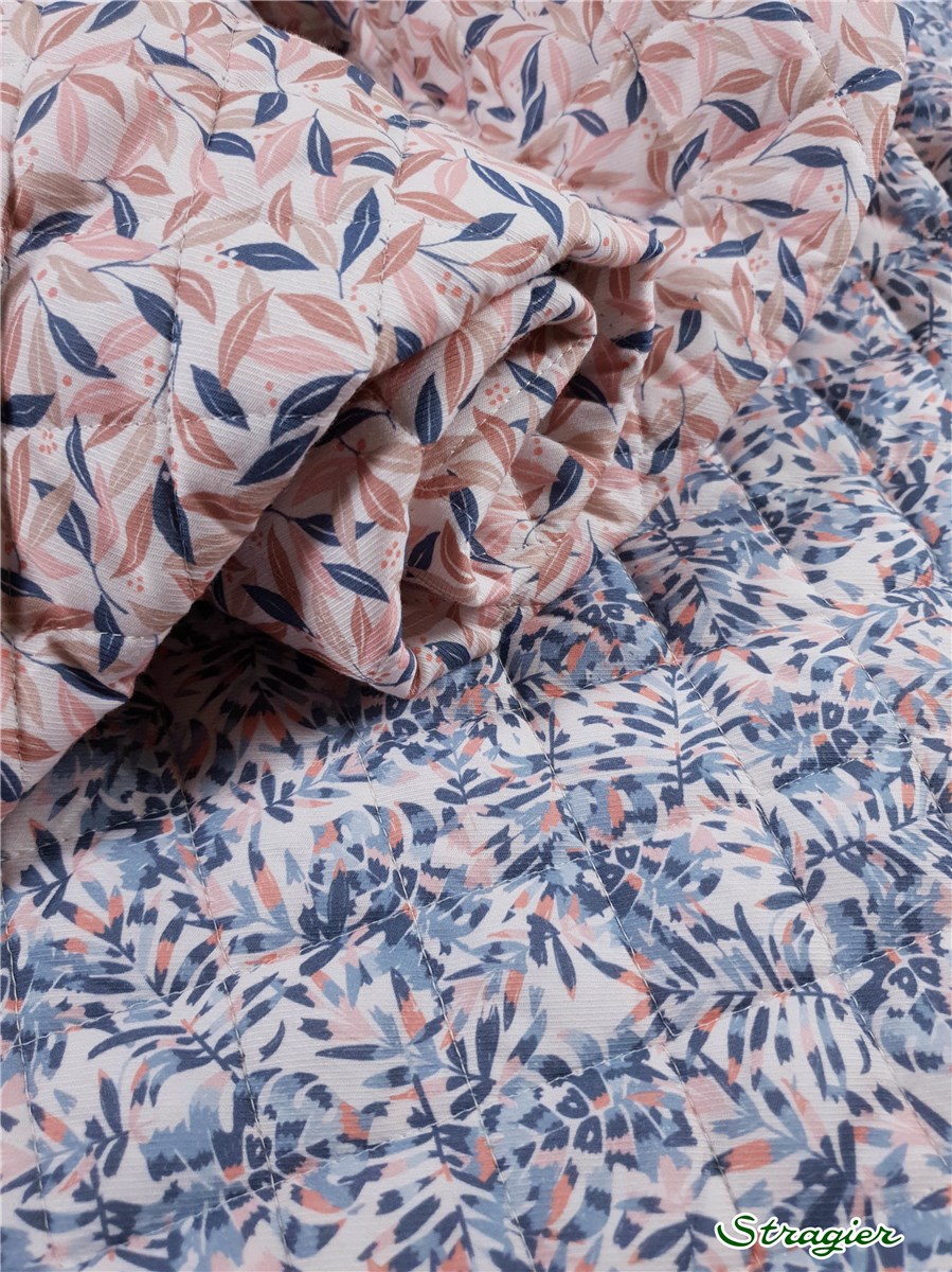 UNE Quilted fabric - Clea - Ballet