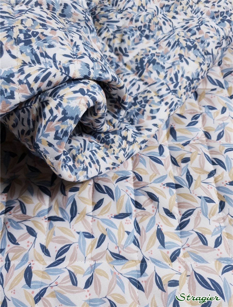 UNE Quilted fabric - Clea - Millet