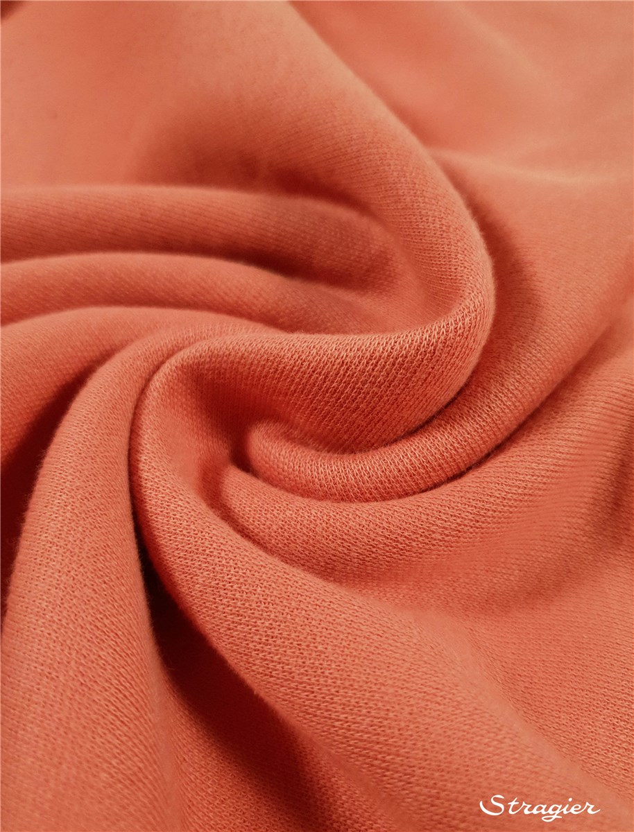 Knitted Fabric - Sweatshirt - extra quality - Plain - Saumon