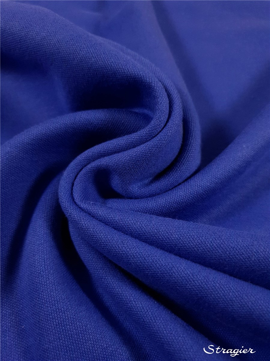 Knitted Fabric - Sweatshirt - extra quality - Plain - Cobalt