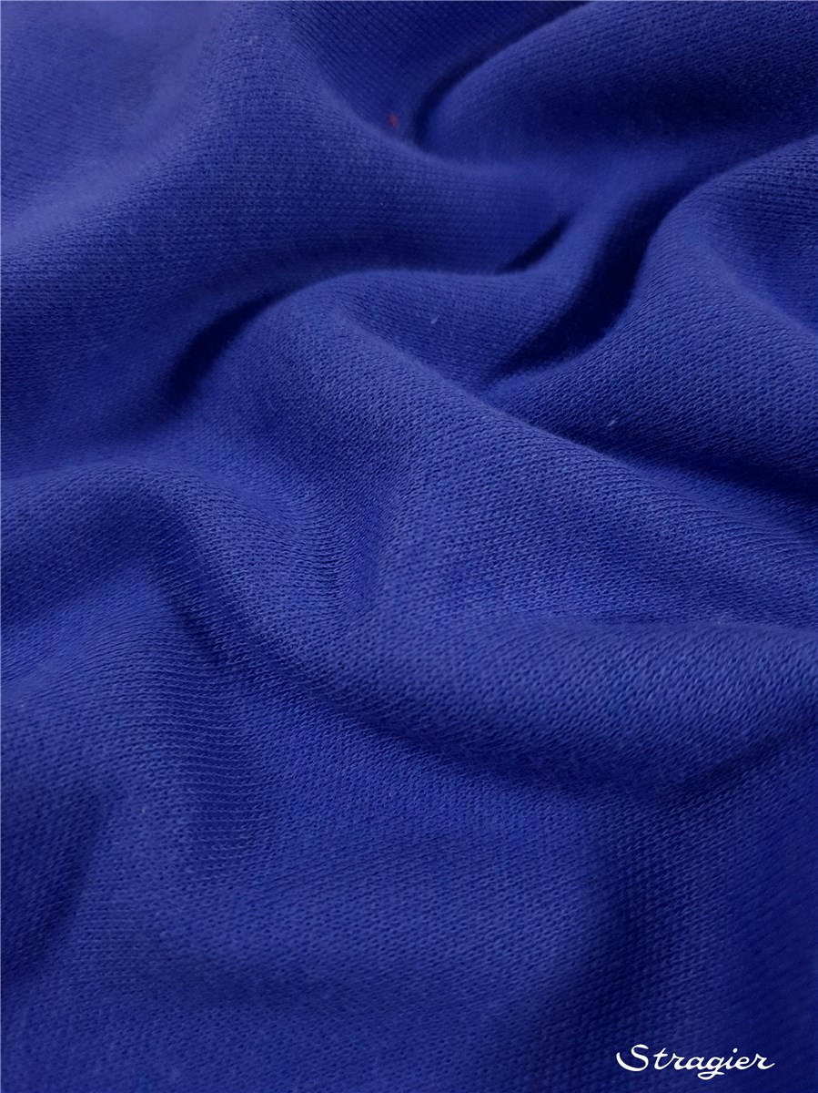 Knitted Fabric - Sweatshirt - extra quality - Plain - Cobalt