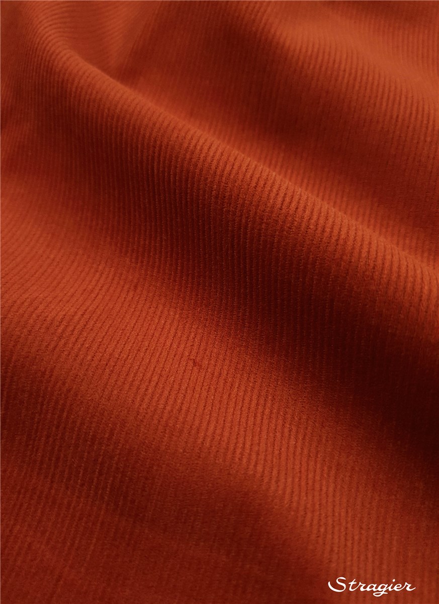 Velours Milleraies Soft - Uni - Cayenne