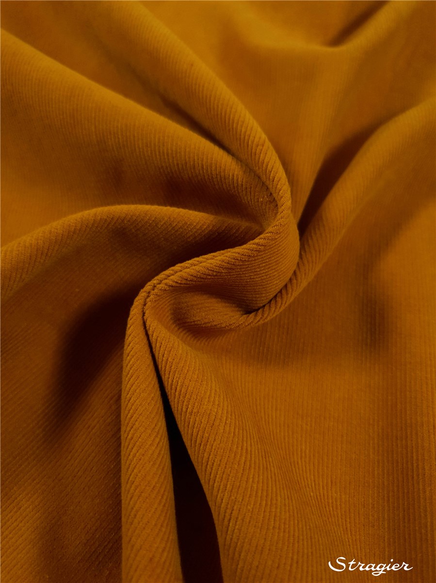 Velours Milleraies Soft - Uni - Safran 